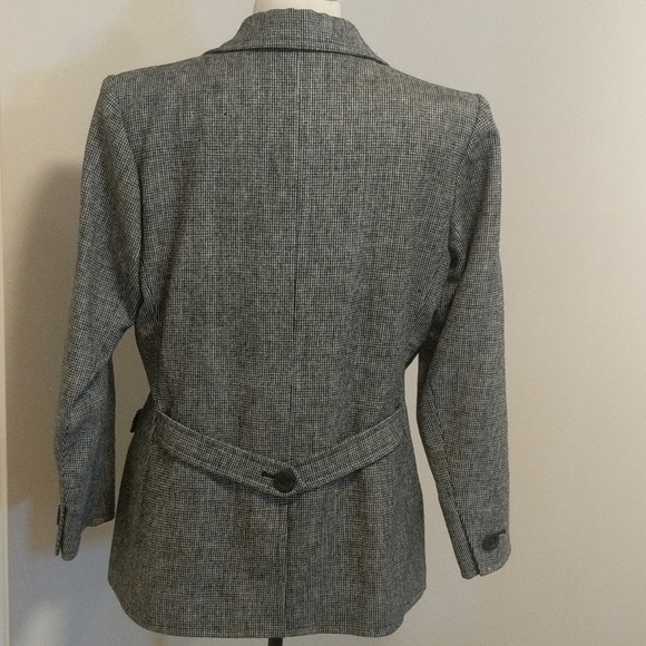 YSL wool blazer in black/white houndstooth - Picture 3 of 12